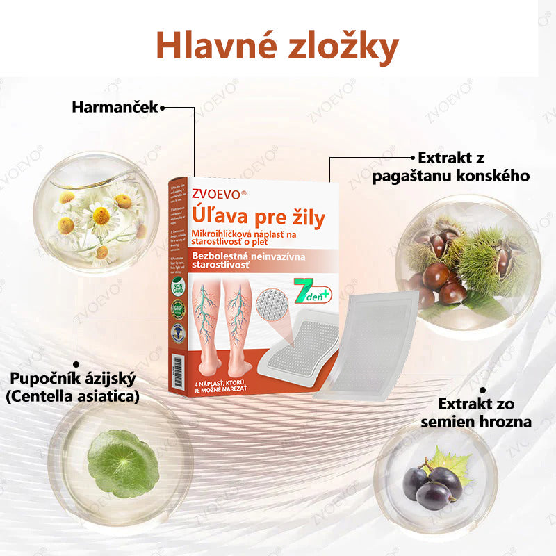 ☘️ Zvoevo® Vein Ease mikroihličková terapia (na metličkové žilky, kŕčové žily, opuchy nôh a únavu nôh)🎁