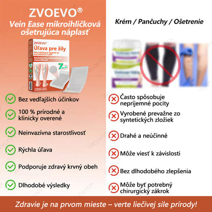☘️ Zvoevo® Vein Ease mikroihličková terapia (na metličkové žilky, kŕčové žily, opuchy nôh a únavu nôh)✅