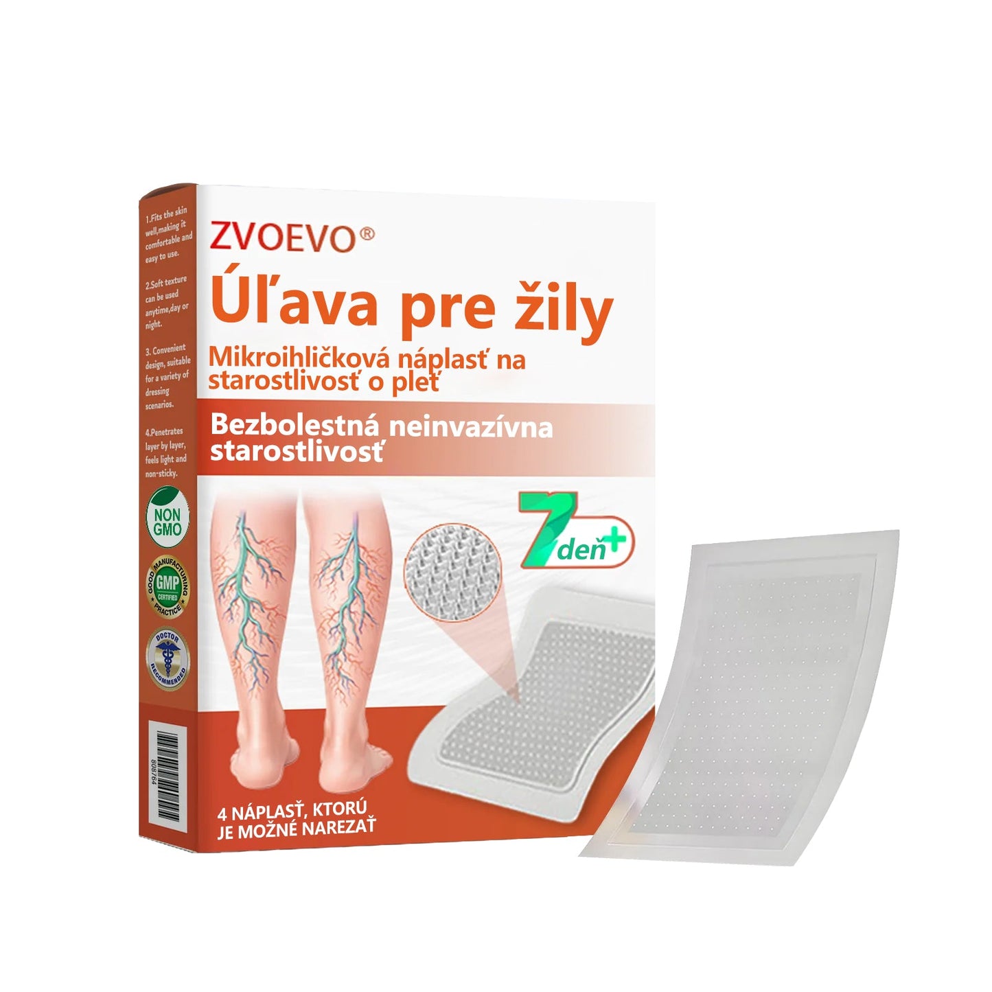 ☘️ Zvoevo® Vein Ease mikroihličková terapia (na metličkové žilky, kŕčové žily, opuchy nôh a únavu nôh)✅