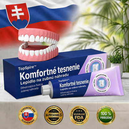 TopSpire™ Comfort Seal Pro – lepidlo na zubné protézy💙