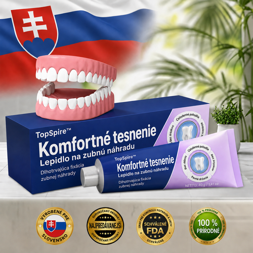 TopSpire™ Comfort Seal Pro – lepidlo na zubné protézy💙