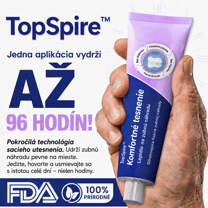 TopSpire™ Comfort Seal Pro – lepidlo na zubné protézy💙