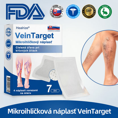 Healrize® VeinTarget mikrojihlová náplasť | Okamžitá úľava, dlhodobé výsledky