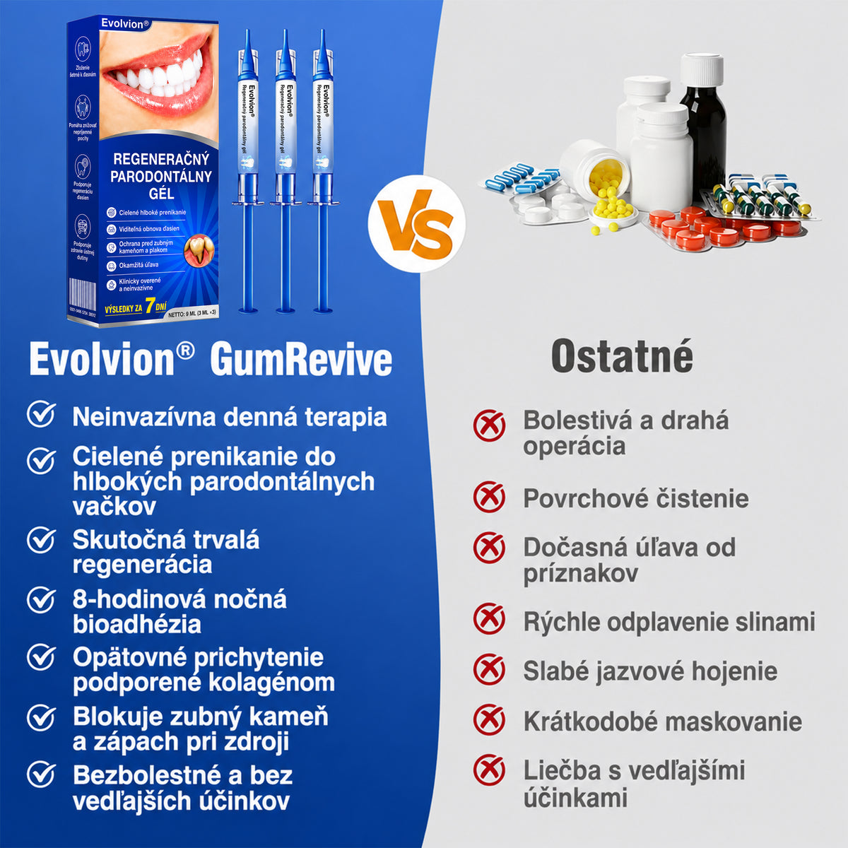👨‍⚕️🦷 Evolvion® GumRevive – regeneračný gél na parodont🎁