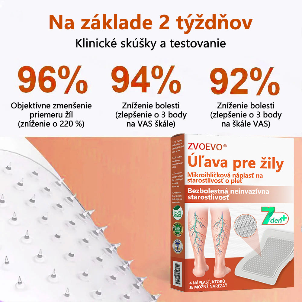 ☘️ Zvoevo® Vein Ease mikroihličková terapia (na metličkové žilky, kŕčové žily, opuchy nôh a únavu nôh)🎁